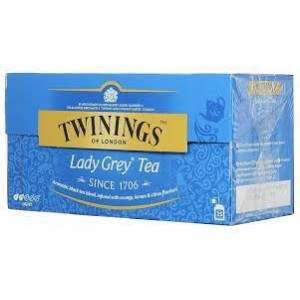 Чорний чай Twinings Lady Grey у пакетиках 25 шт