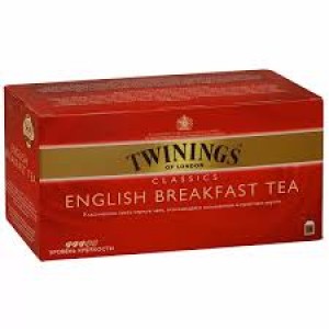 Чорний чай Twinings English Breakfast у пакетиках 25 шт